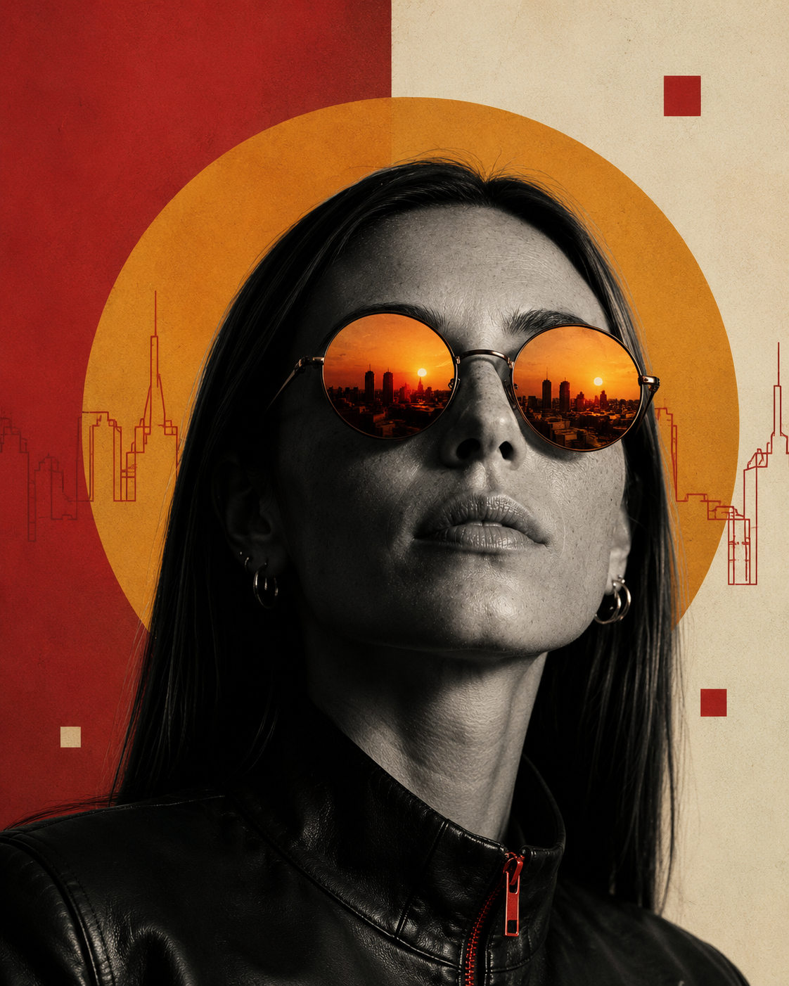 Fashion editorial style AI-generated creator content